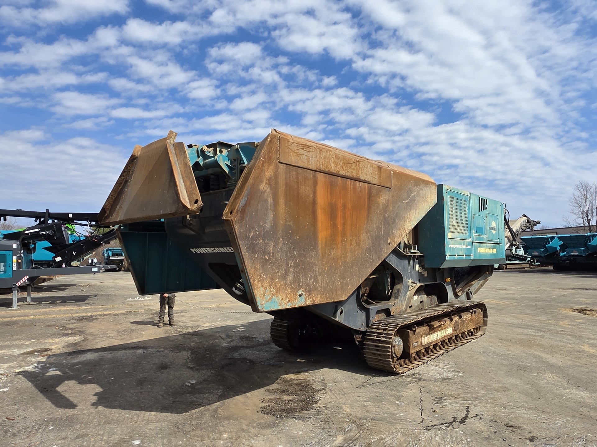 2014 Powerscreen Premiertrak 400 Prescreen Jaw Crusher